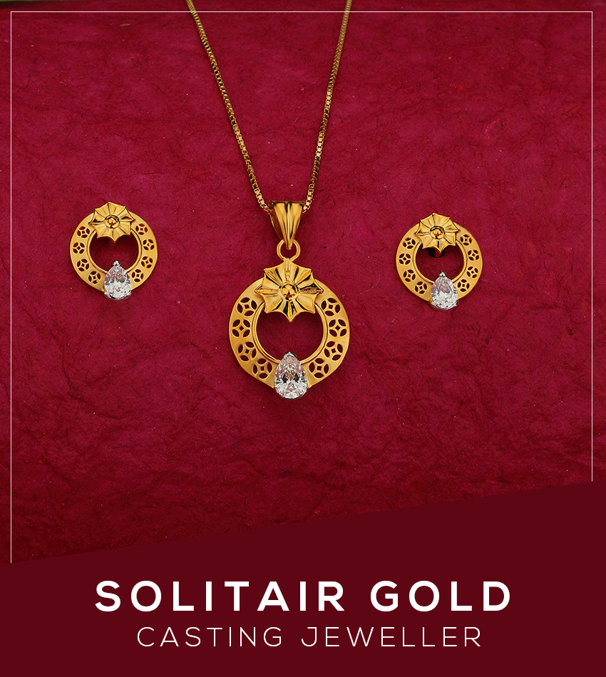 SOLITAIR GOLD CASTING JEWELLERY